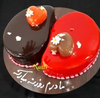 کیک روکش سس فرانسوی براق آینه ای