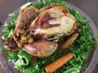 مرغ شکم پر خوشمزه