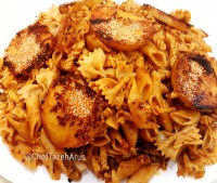 ماکارونی با پنیر و گوشت