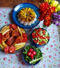 زرشک پلو با مرغ ناهار جمعه