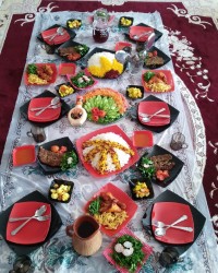 سفره مهمونی ابجی گلم