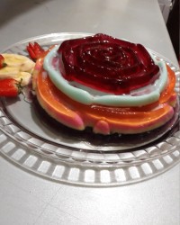 ژله با بستنی