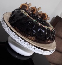 کیک دورنگ شکلاتی...