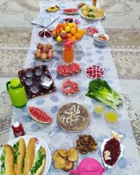 شب یلدا خونه بابا کنار خانواده