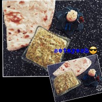 کشک وبادمجون کبابی با نون محلی