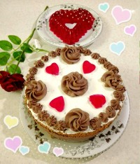 چیز کیک شکلاتی با کیک دوبل