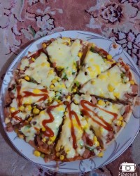 پیتزای تابه ای خودم پز