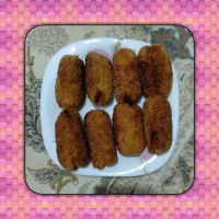 کروکت سیب زمینی با سوسیس