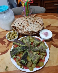 کوکو تره فرنگی وپیازچه وتره