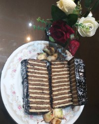 کیک یخچالی خوشمزه من عاشقشم