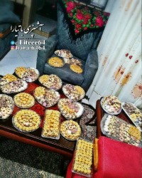 اینم شیرینی های عید که بالاخره تموم شد