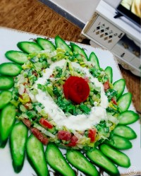 تزیین سالاد من