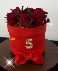 کیک باکس گل