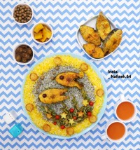 شوید پلو با ماهی
