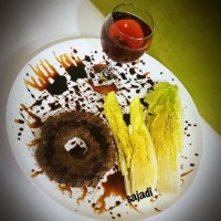خوراک گوشت با سس انار