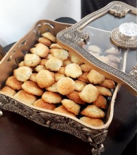 شیرینی نارگیلی بدون روغن