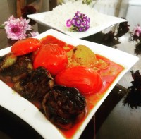 خورش بادمجان بامرغ