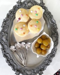 کاپ کیک ساده - کمپوت گوجه سبز