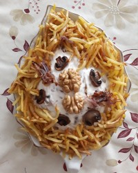 سالاد خسرو شاهی مرنگ دورنگ - نخودچی