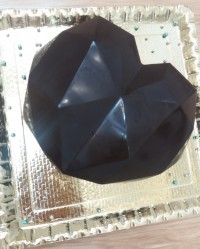 کیک قلب سورپرایز (هندسی؛مشبک)