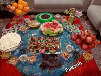 میز شب یلدا ۹۷