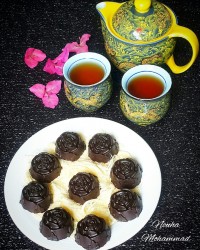 شکلات تلخ پشمکی