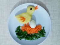 سیب زمینی با تخم مرغ