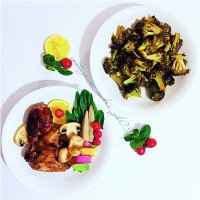 مرغ مرینت شده با سس باربیکیو