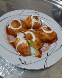 پیراشکی سیب زمینی وپنیر موزارلا به اختراع خودم