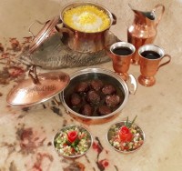 کوفته مرغ با رب انار