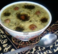 آش شوربا هرمزگانی با گوشت قلقلی