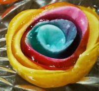 ژله رولی رنگین کمانی