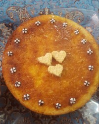 کیک پرتغالی با سس پرتغالی