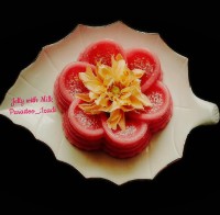 ژله با شیر