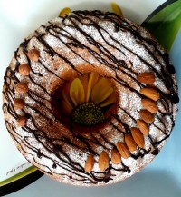 کیک نسکافه گردویی این کیکو برای یخچال عروس درست کردم