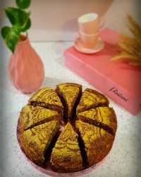 کیک زبرا با شکلات تخته ای