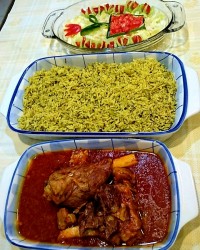 باقالی پلو ماهیچه