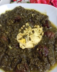 خورشت آلو اسفناج