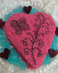 کیک رودولت مخملی