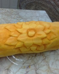 حکاکی روی کدو حلوایی