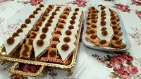 حلوا خرما به شکل شیرینی میکادو