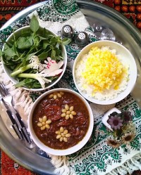 خورشت بادمجان با رب انار