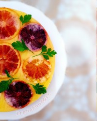 دسر پرتقال و انبه