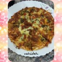 پیتزا مرغ با سس مخصوص