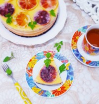 دسر پرتقال و انبه