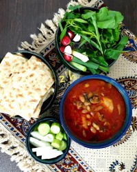 خوراک لوبیا باقارچ