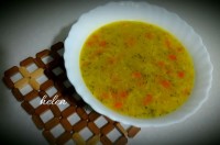 سوپ برنج وسبزیجات