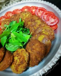 کتلت با گوشت کوبیده