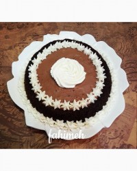 چیز کیک با شکلات تلخ