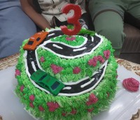 کیک تولد ۳ سالگی پسرم کمیل جان